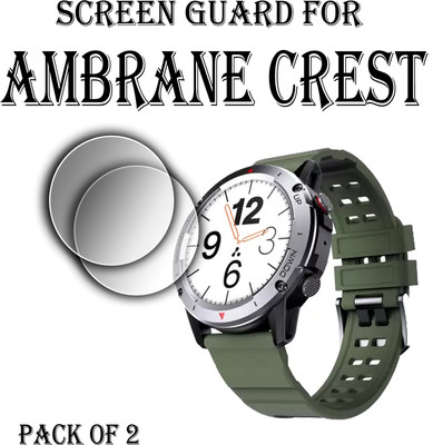 ejzatex Edge To Edge Screen Guard for AMBRANE WISE CREST SMARTWATCH(Pack of 2)