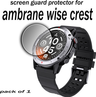 ejzatex Edge To Edge Screen Guard for AMBRANE WISE CREST SMARTWATCH(Pack of 1)