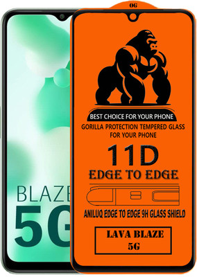 ANILUQ Edge To Edge Screen Guard for LAVA BLAZE 5G(Pack of 1)
