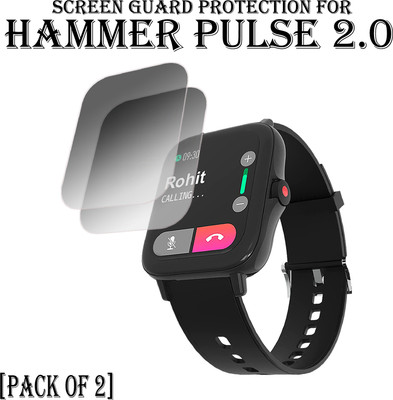 ejzatex Edge To Edge Screen Guard for HAMMER PULSE 2.0 SMARTWATCH(Pack of 2)