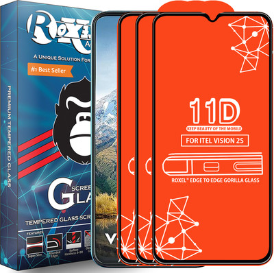 Roxel Edge To Edge Screen Guard for ITEL VISION 2S(Pack of 3)