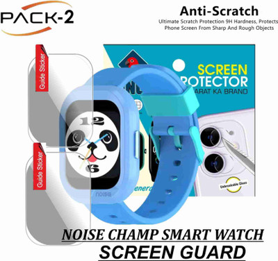 Olonga Edge To Edge Screen Guard for NOISE CHAMP 2 SMARTWATCH(Pack of 2)