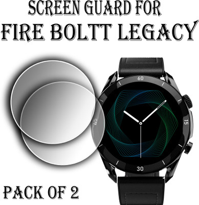 ejzatex Edge To Edge Screen Guard for FIRE BOLTT LEGACY SMARTWATCH(Pack of 2)