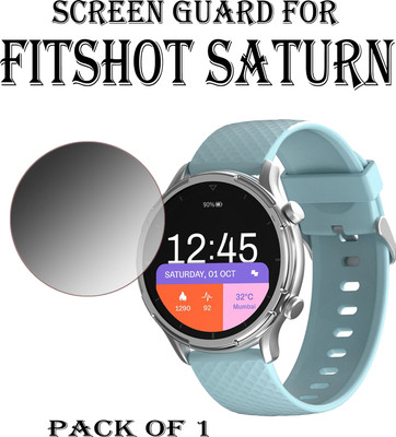 EJZATI Edge To Edge Screen Guard for FITSHOT SATURN SMARTWATCH(Pack of 1)