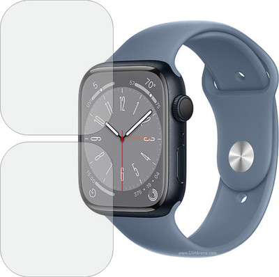 ZINGTEL Edge To Edge Screen Guard for APPLE WATCH SERIES 8 ALUMINUM(Pack of 2)