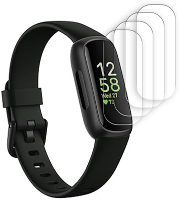 SOMTONE Edge To Edge Screen Guard for Fitbit Inspire 3 Health & Fitness Tracker 0.74 inch SMARTWATCH SCREEN GUARD(Pack of 4)