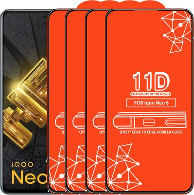 Qyist Edge To Edge Screen Guard for Iqoo Neo 6(Pack of 4)