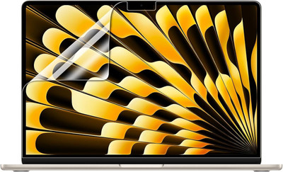 TechTrendz Edge To Edge Screen Guard for MacBook Air 15.3 Inch (Model M2 A2941, Release 2023) Crystal Clear Pet Film(Pack of 1)