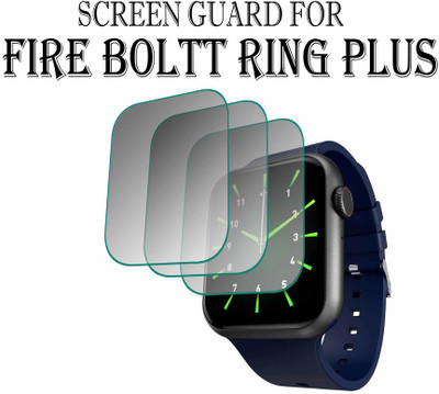 YCHROZE Edge To Edge Screen Guard for Fire-Boltt Ring Plus 1.91(Pack of 3)