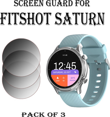 EJZATI Edge To Edge Screen Guard for FITSHOT SATURN SMARTWATCH(Pack of 3)