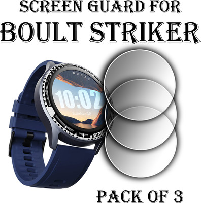 EJZATI Edge To Edge Screen Guard for BOULT STRIKER SMARTWATCH(Pack of 3)