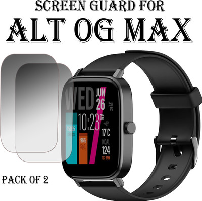 EJZATI Edge To Edge Screen Guard for ALT OG MAX SMARTWATCH(Pack of 2)