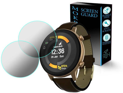 MOKPLZ Edge To Edge Screen Guard for FASTRACK REFLEX PLAY PLUS CLASSIC SMARTWATCH(Pack of 2)