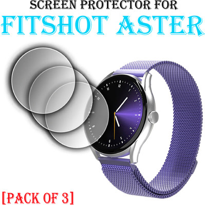 EJZATI Edge To Edge Screen Guard for FITSHOT ASTER SMARTWATCH(Pack of 3)