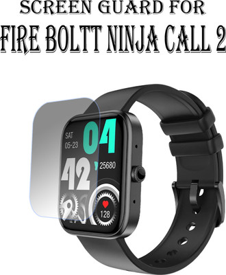 ejzatex Edge To Edge Screen Guard for Fire Boltt Ninja Call 2 Smartwatch(Pack of 1)