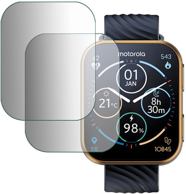 DOUMOF Edge To Edge Screen Guard for Motorola Moto Watch 200 SMARTWATCH(Pack of 2)