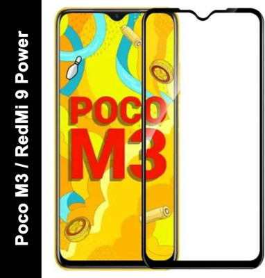 Gorilla Elite Edge To Edge Tempered Glass for Poco M3, Mi Redmi 9 Power(Pack of 1)