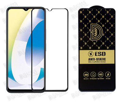 Golden Diamond Edge To Edge Tempered Glass for Vivo Y3S(Pack of 1)