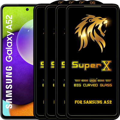 PFOAM Edge To Edge Tempered Glass for SAMSUNG GALAXY A52(Pack of 4)