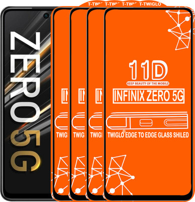 TWIGLO Edge To Edge Tempered Glass for INFINIX ZERO 5G(Pack of 4)