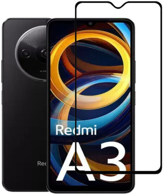 DMJHP Edge To Edge Tempered Glass for Redmi A3 2024(Pack of 1)