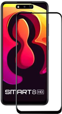 DMJHP Edge To Edge Tempered Glass for Infinix Smart 8 HD(Pack of 1)