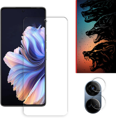 ARBAN Edge To Edge Tempered Glass for Tecno Camon 20 Pro 4G Tempered Screen Protector | Anti-Scratch | Edge to Edge Full Coverage | 9H Hardness ( 1 FRONT SCREEN GUARD + 1 CAMERA LENS PROTECTOR + 1 FREE BACK EMBOSSED SKIN061 )(Pack of 1)