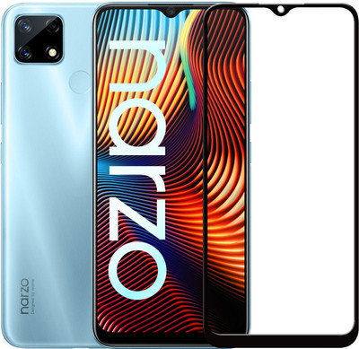 SEVEN7STAR Edge To Edge Tempered Glass for Realme Narzo 20(Pack of 1)