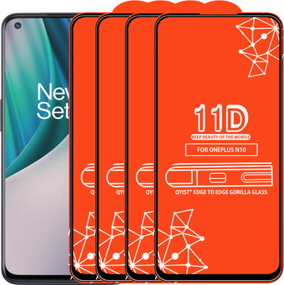 Qyist Edge To Edge Tempered Glass for Oneplus N10(Pack of 4)