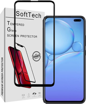 SoftTech Edge To Edge Tempered Glass for Vivo V19(Pack of 1)