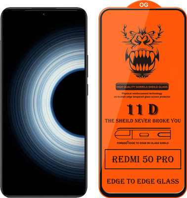 Forego Edge To Edge Tempered Glass for Redmi K50 Pro(Pack of 1)