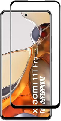 VISHRN CASES Edge To Edge Tempered Glass for Xiaomi 11T Pro, Redmi 11T Pro, Mi Redmi 11t pro, Xiaomi 11T Pro 5G(Pack of 1)