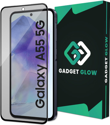 Gadget Glow Edge To Edge Tempered Glass for Samsung Galaxy A55 5G, Samsung A55 5G, Samsung Galaxy A35 5G, Samsung M35 5G, Matte Finish Glass(Pack of 1)