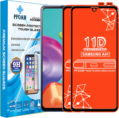PFOAM Edge To Edge Tempered Glass for SAMSUNG GALAXY A41(Pack of 2)