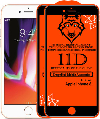 CRodible Edge To Edge Tempered Glass for Apple iPhone 8(Pack of 2)