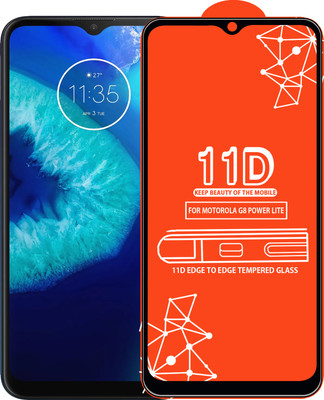 Qyist Edge To Edge Tempered Glass for Motorola G8 Power Lite(Pack of 1)