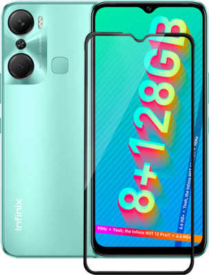 Flipkart SmartBuy Edge To Edge Tempered Glass for Infinix Hot 12 Pro(Pack of 1)