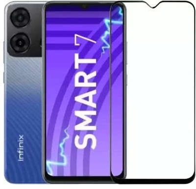 ChutPutMart Edge To Edge Tempered Glass for infinix Smart 7(Pack of 1)