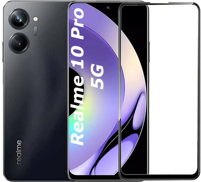 EITANSHA CREATION Edge To Edge Tempered Glass for Realme 10 Pro 5.G(Pack of 1)