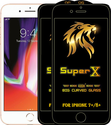 PFOAM Edge To Edge Tempered Glass for Apple iPhone 8 Plus(Pack of 2)