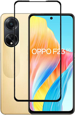 KMPERED Edge To Edge Tempered Glass for Oppo F23, Oppo F23 5G(Pack of 1)
