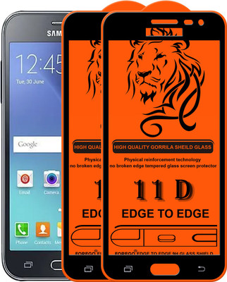 Forego Edge To Edge Tempered Glass for Samsung Galaxy J2(Pack of 2)