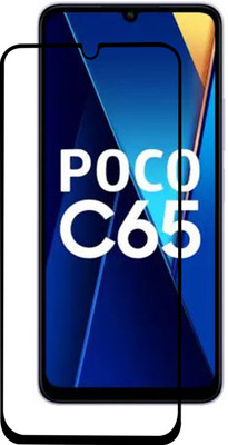 VAlight Edge To Edge Tempered Glass for POCO C65, poco c65(Pack of 1)