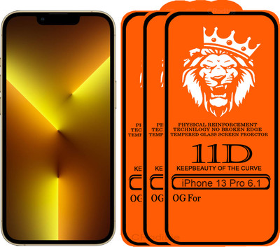 DeepzHub Edge To Edge Tempered Glass for iPhone 13 Pro(Pack of 3)