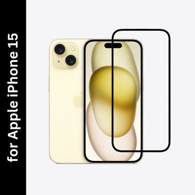 Kartuce Edge To Edge Tempered Glass for APPLE iPhone 15, iPhone 15(Pack of 1)