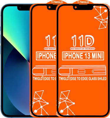 TWIGLO Edge To Edge Tempered Glass for IPHONE 13 MINI(Pack of 2)