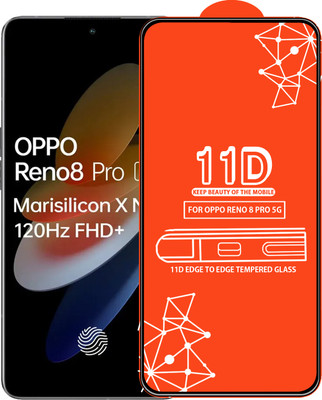Qyist Edge To Edge Tempered Glass for Oppo Reno8 Pro 5G(Pack of 1)