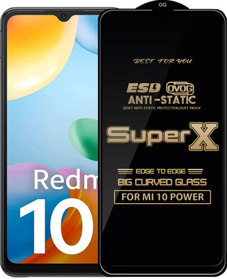 Qyist Edge To Edge Tempered Glass for MI 10 POWER(Pack of 1)