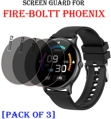 YCHROZE Edge To Edge Tempered Glass for Fire Boltt Phoenix(Pack of 3)