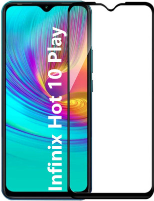 MAHTO Edge To Edge Tempered Glass for Infinix Hot 10 Play, INFINIX Hot 10 Play, Infinix Smart 4 Plus, Infinix Smart 4, Infinix Smart 5, Infinix Hot 10s.(Pack of 1)